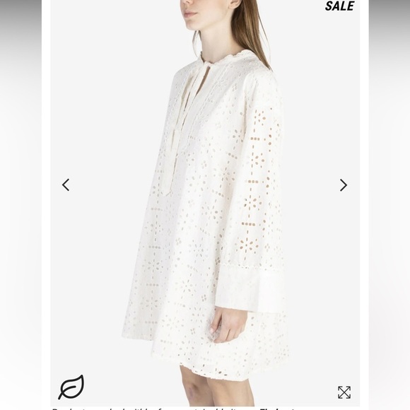 NWT BAUM UND PFERDGARTEN Abi Sangallo Mini Dress in White Size 8 US - 40FR - Picture 9 of 9